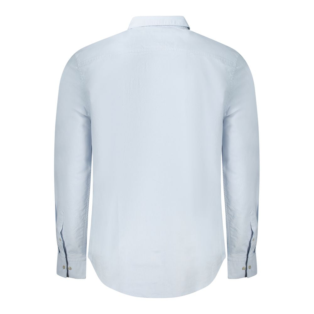 Calvin Klein Light Blue Cotton Men Shirt | Regal Royce