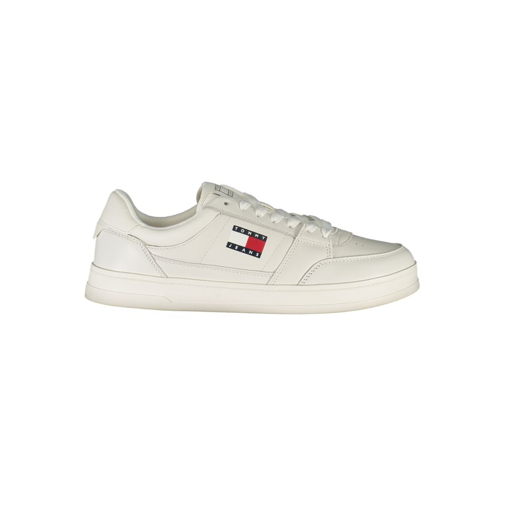 Tommy Hilfiger White Leather Men Sneaker | Regal Royce