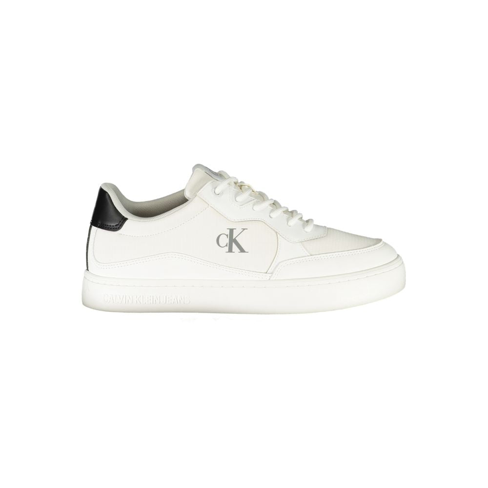 Calvin Klein Bianco Polyurethane Men Sneaker | Regal Royce