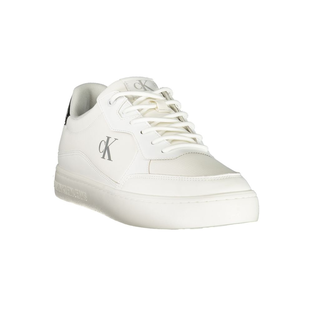 Calvin Klein Bianco Polyurethane Men Sneaker | Regal Royce
