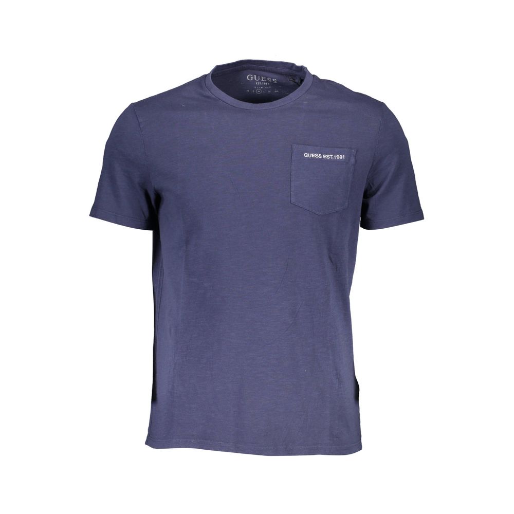 Guess Jeans Blue Cotton Men T-Shirt | Regal Royce