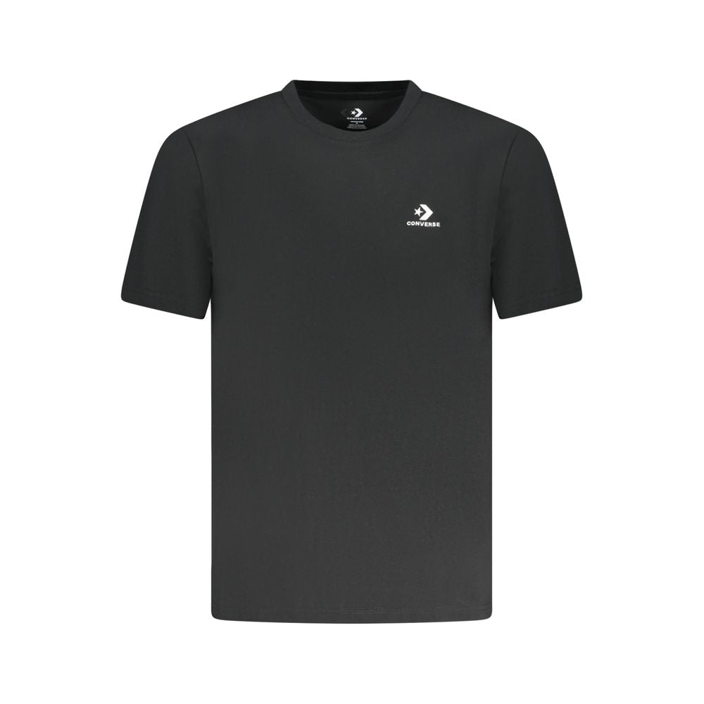 Converse Black Cotton Men T-Shirt | Regal Royce