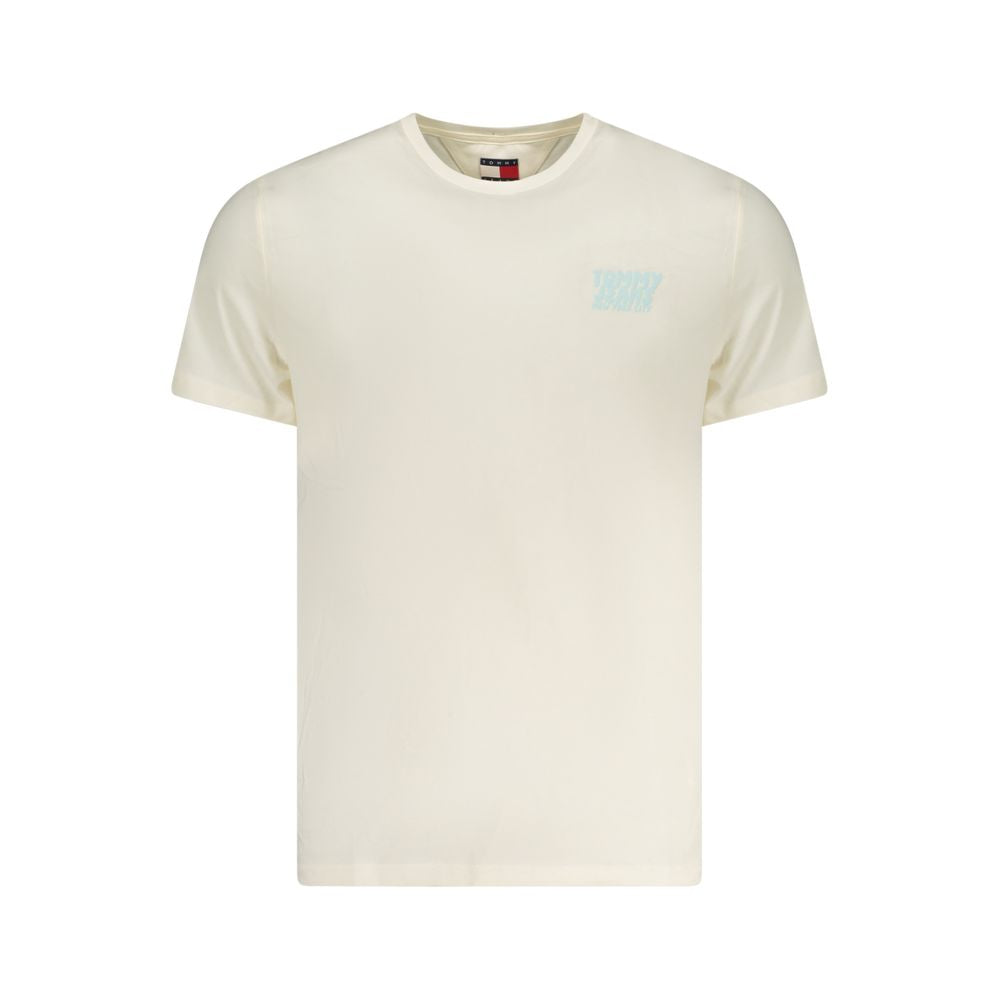 Tommy Hilfiger Beige Cotton Men T-Shirt | Regal Royce