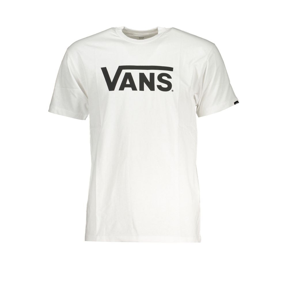 Vans White Cotton Men T-Shirt