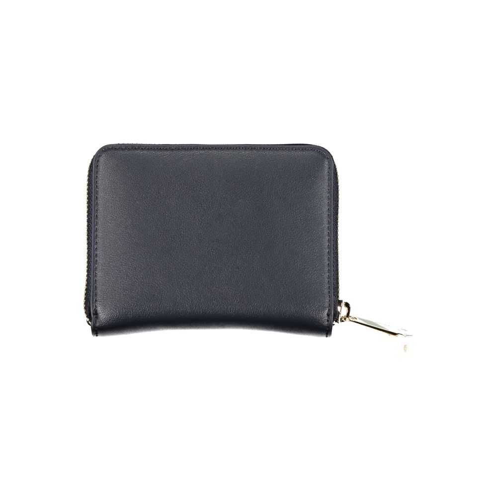 Tommy Hilfiger Blue Polyurethane Women Wallet | Regal Royce