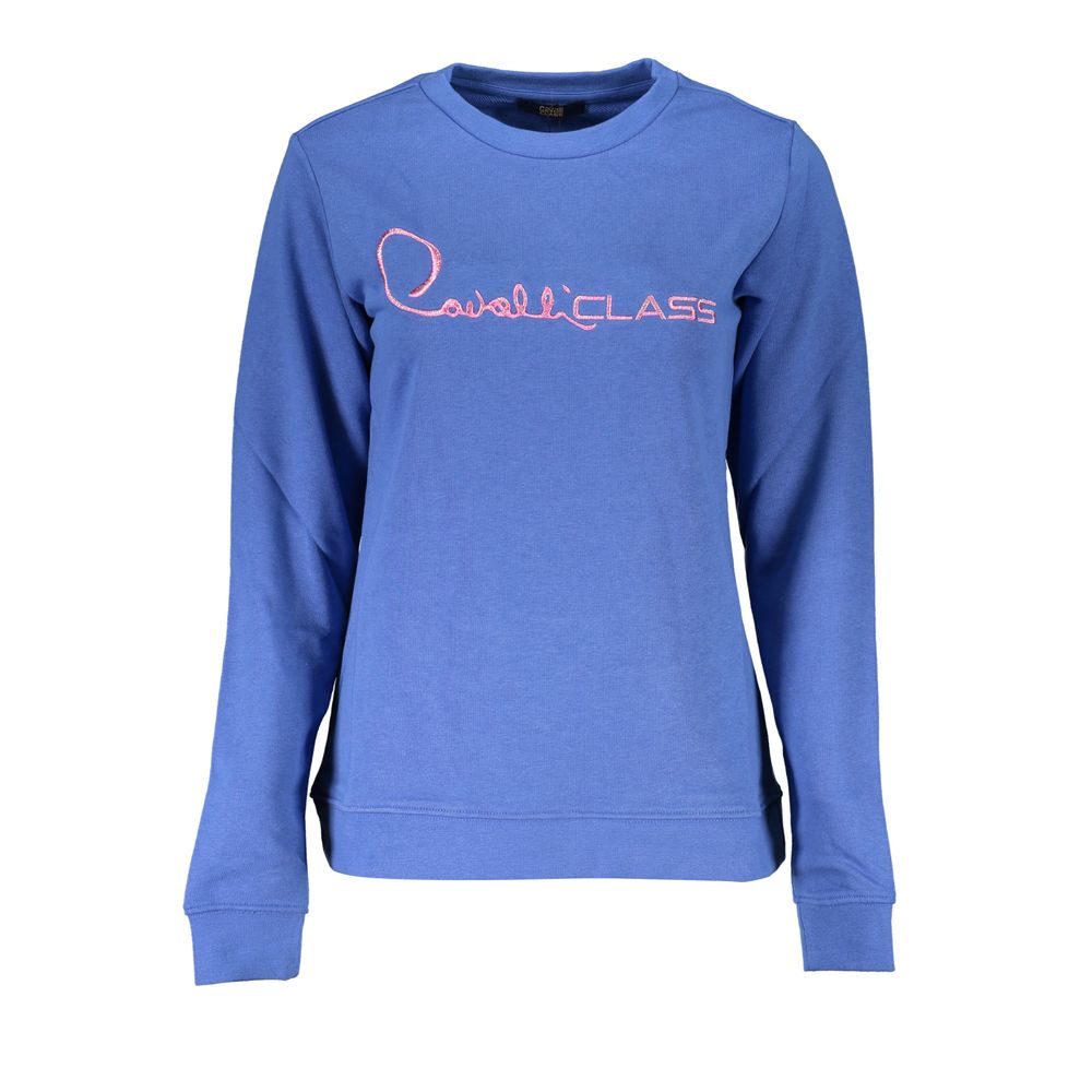 Cavalli Class Blue Cotton Women's Sweatshirt | Regal Royce