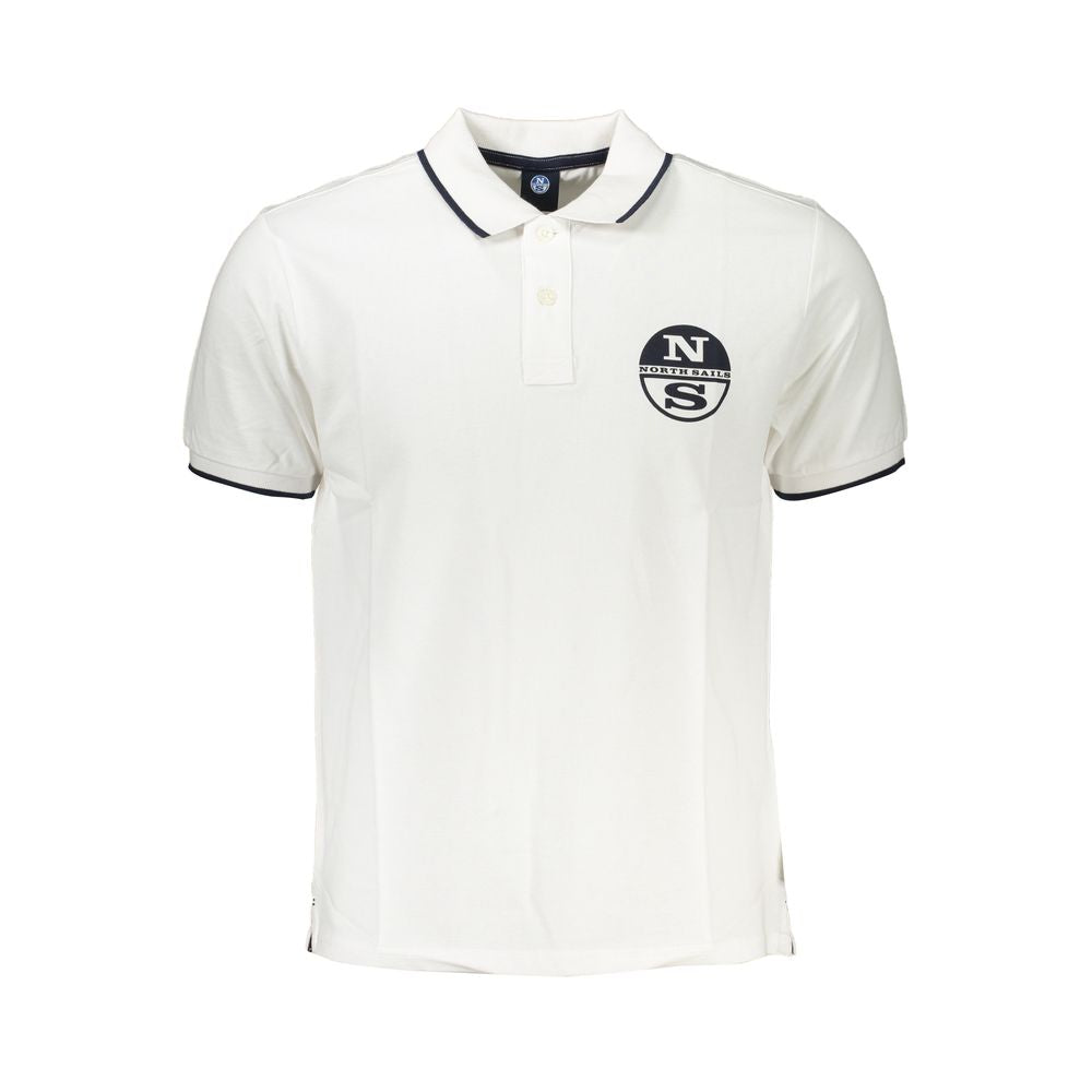 North Sails White Cotton Men's Polo Shirt | Regal Royce