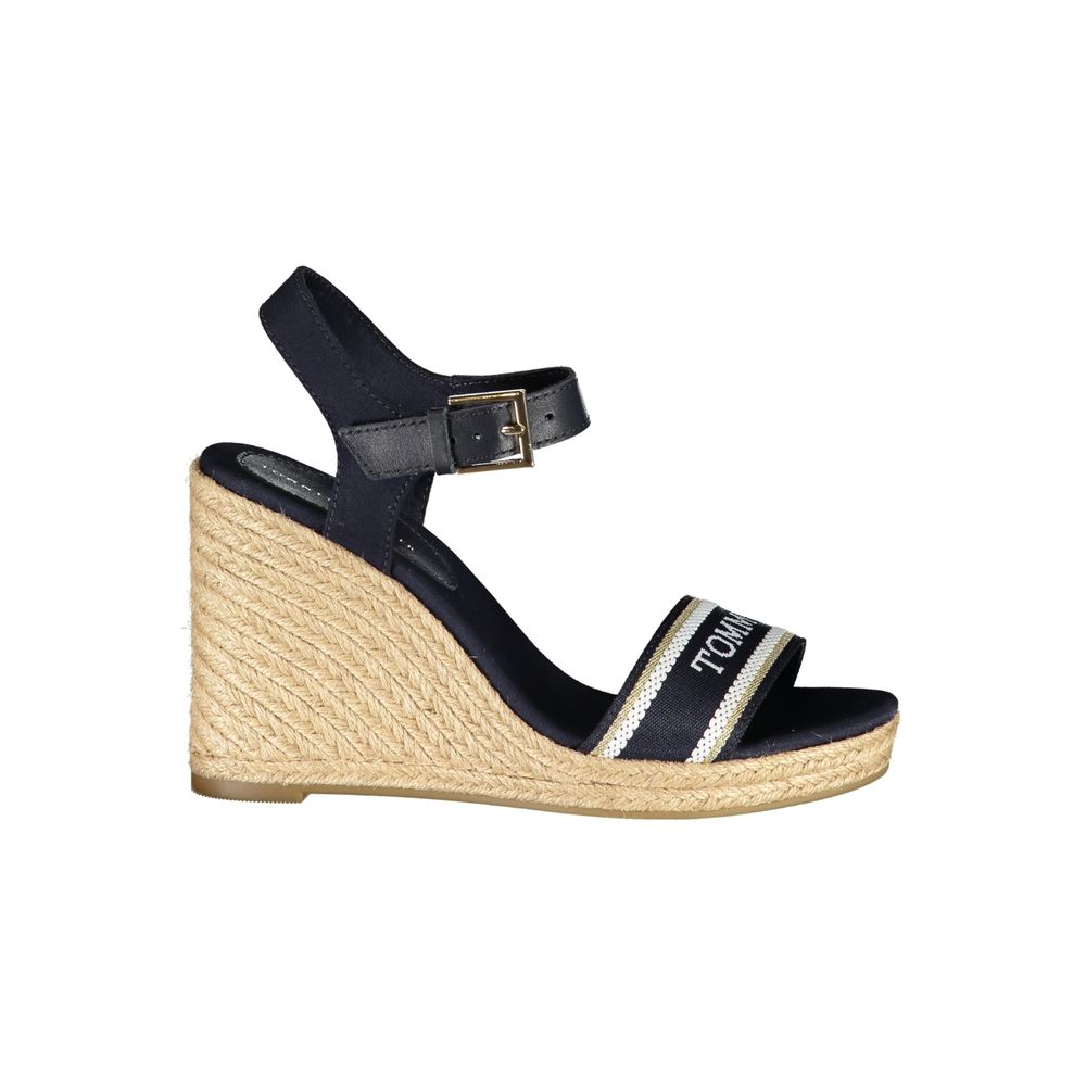 Tommy Hilfiger Blue Leather Women's Wedge Sandal | Regal Royce