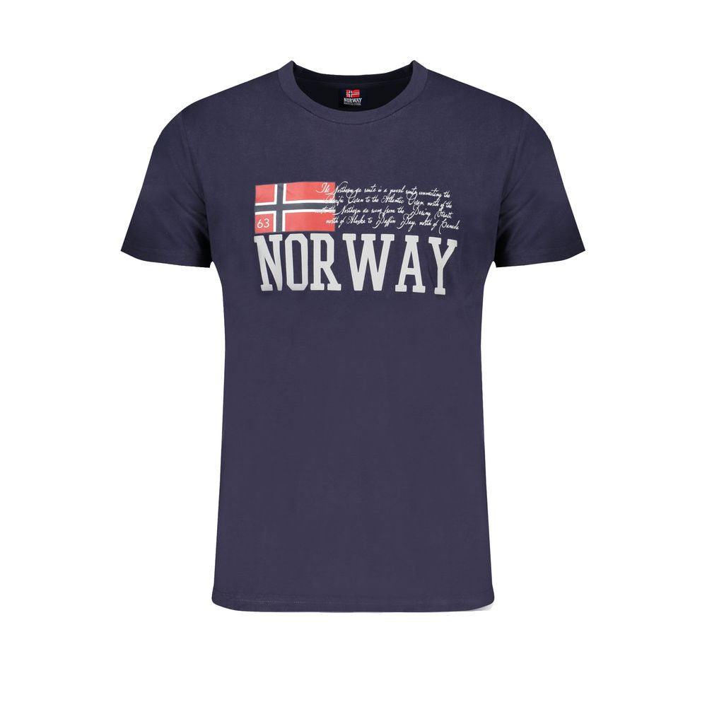 Norway 1963 Blue Cotton Mens T-Shirt | Regal Royce