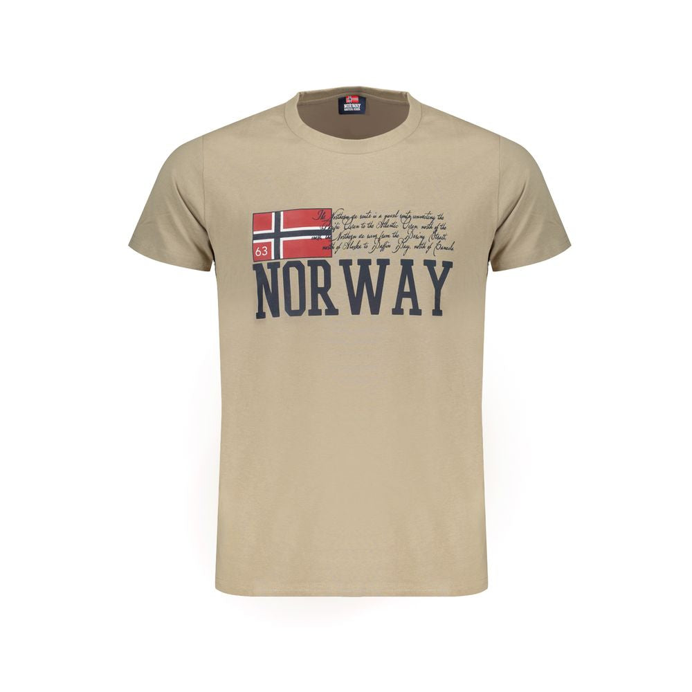 Norway 1963 Beige Cotton Men T-Shirt | Regal Royce