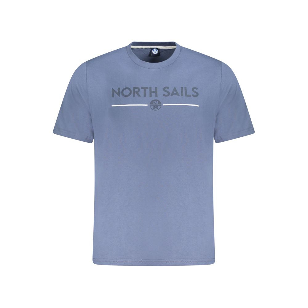 North Sails Blu Cotton Men T-Shirt | Regal Royce