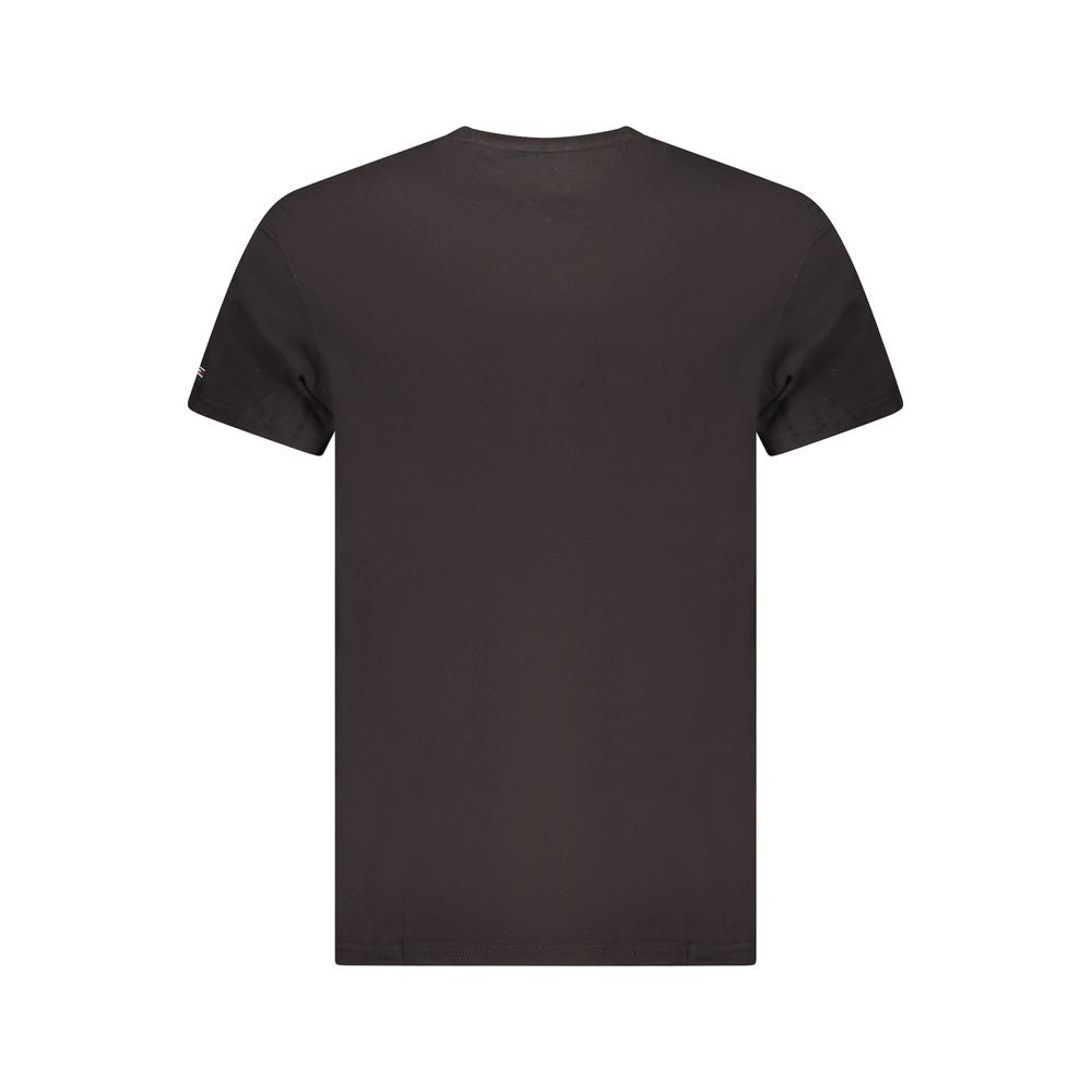 Tommy Hilfiger Black Cotton Men's T-Shirt | Regal Royce