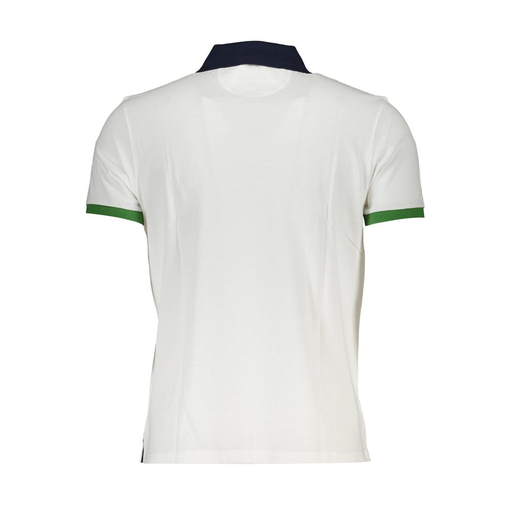 La Martina Bianco Cotton Men Polo | Regal Royce