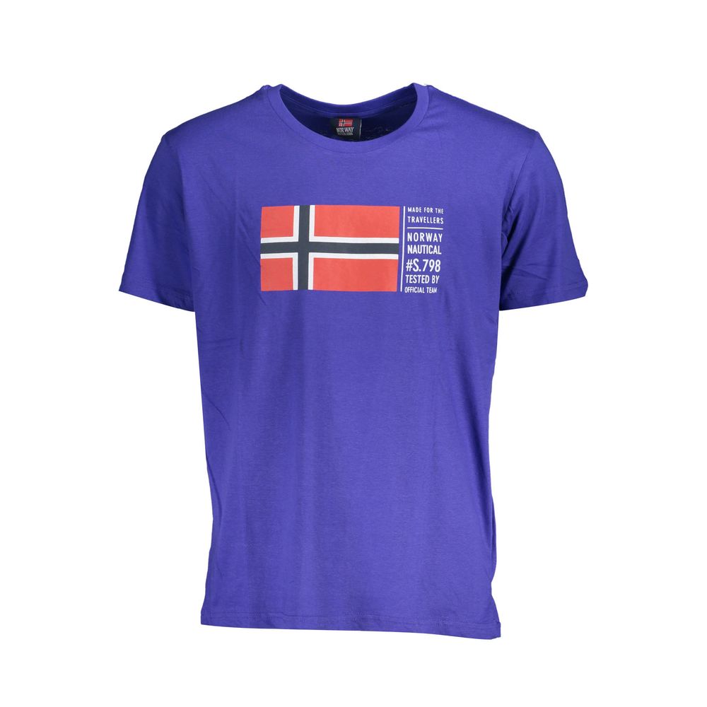 Norway 1963 Blue Cotton Men T-Shirt | Regal Royce
