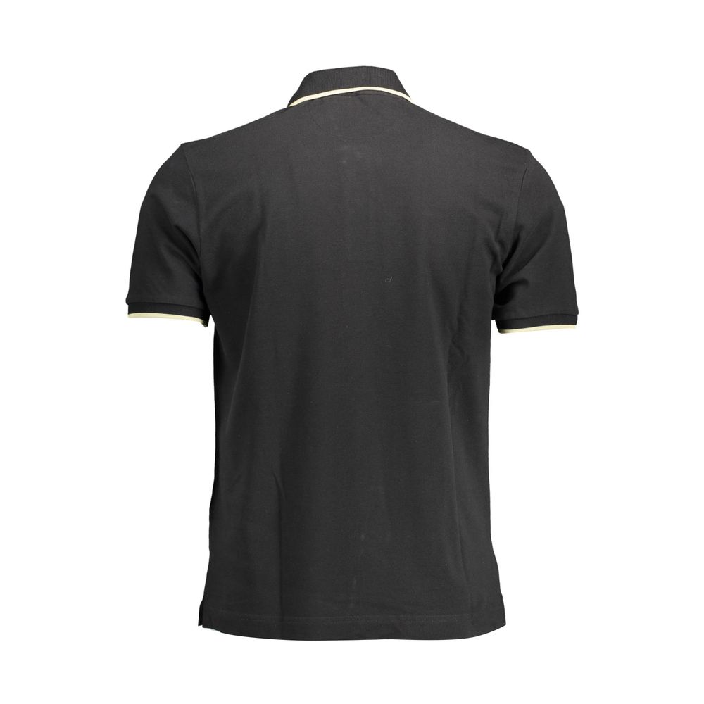 La Martina Black Cotton Men's Polo Shirt | Regal Royce