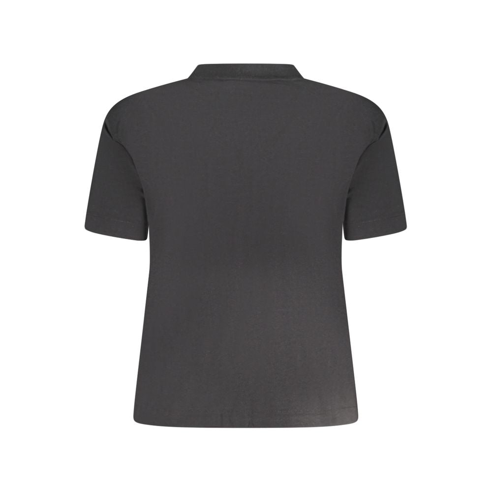 Calvin Klein Black Cotton Women T-Shirt | Regal Royce