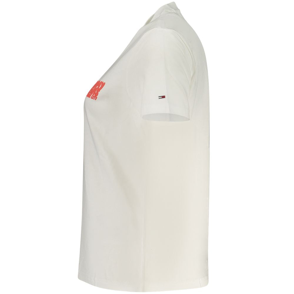 Tommy Hilfiger Beige Cotton Women T-Shirt | Regal Royce