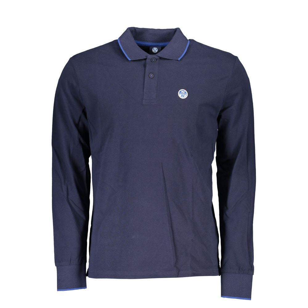 North Sails Blue Cotton Men Polo Shirt | Regal Royce