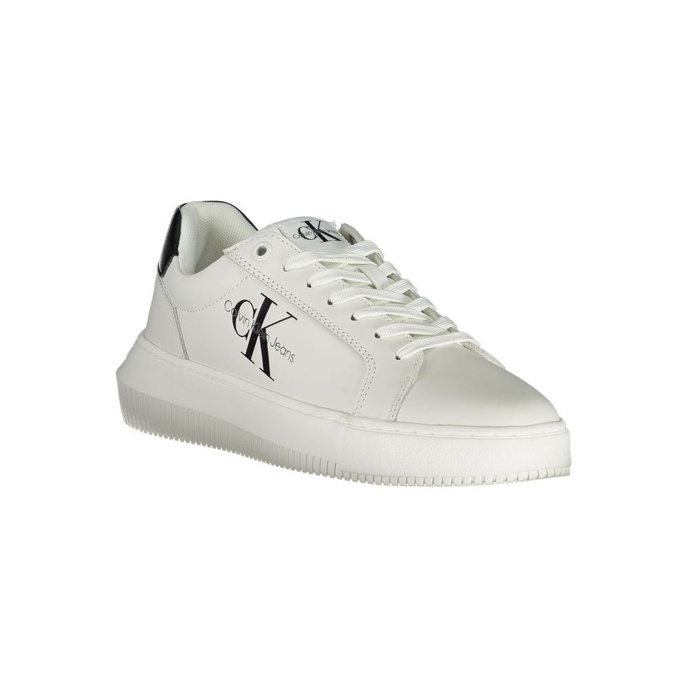 Calvin Klein White Leather Women Sneaker | Regal Royce