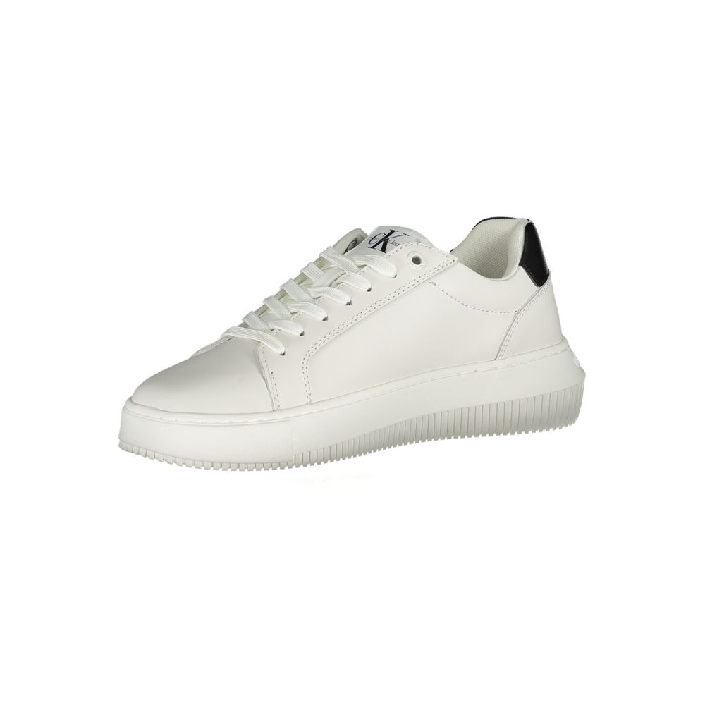 Calvin Klein White Leather Women Sneaker | Regal Royce