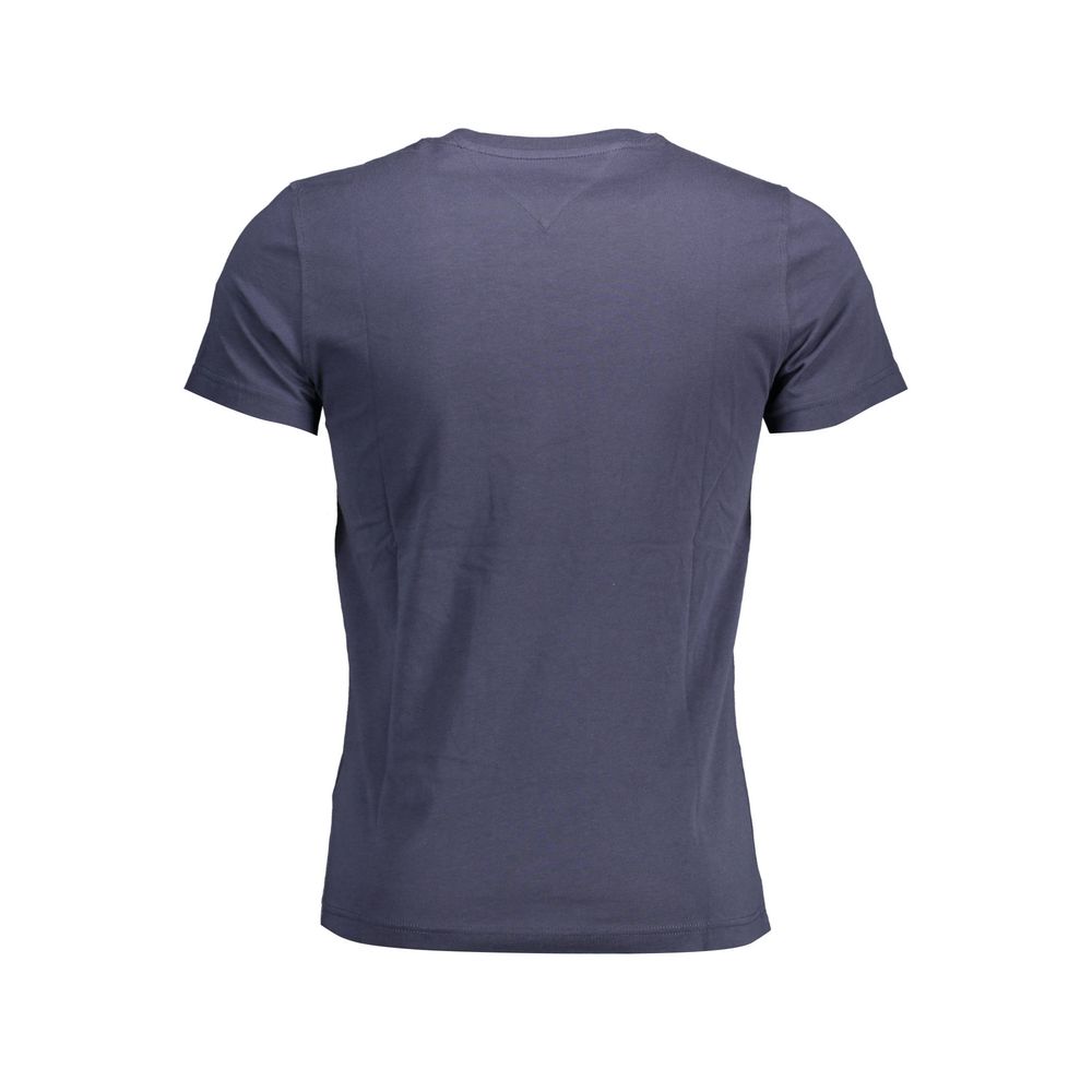 Tommy Hilfiger Blue Organic Cotton Men T-Shirt | Regal Royce
