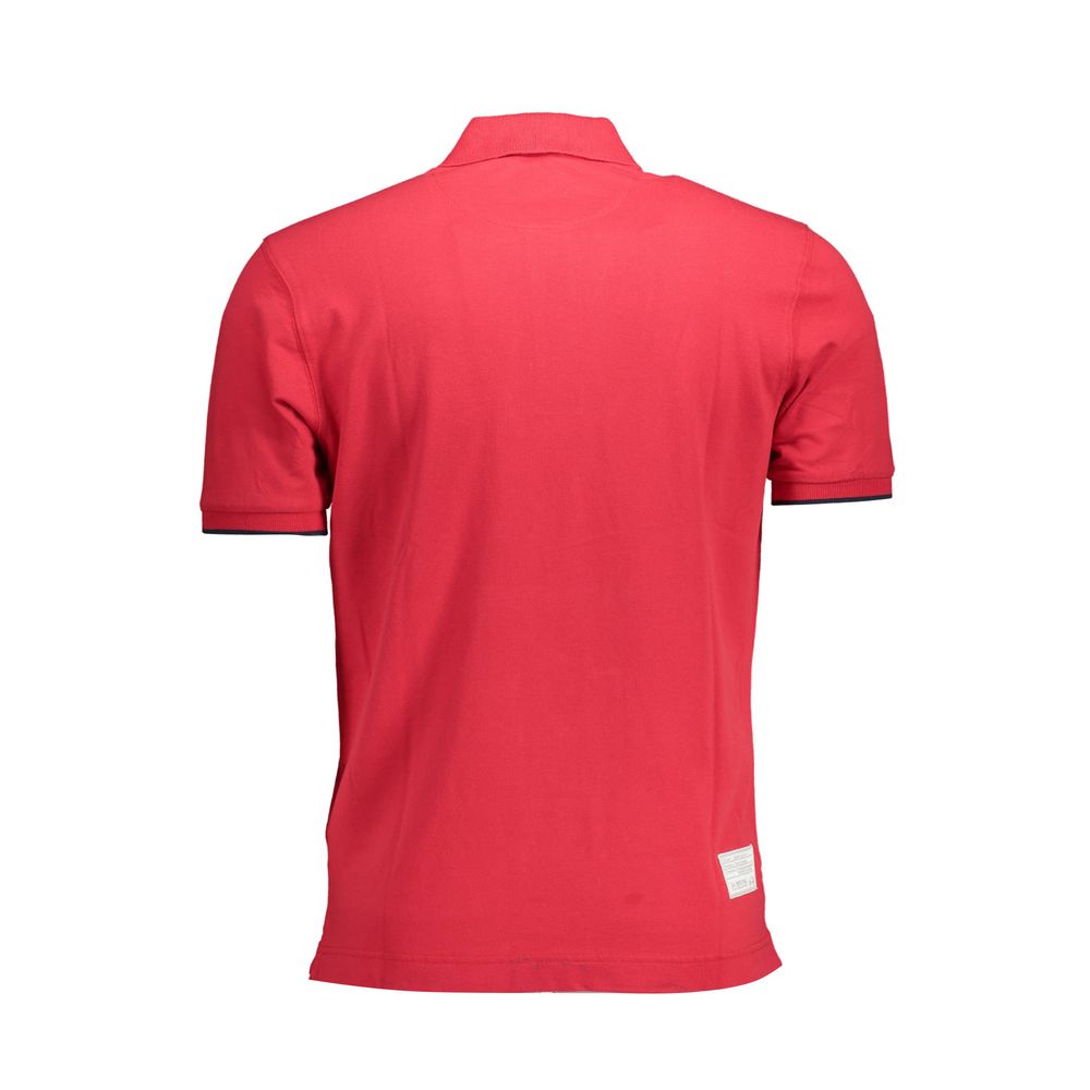 La Martina Red Cotton Polo T-Shirt | Regal Royce