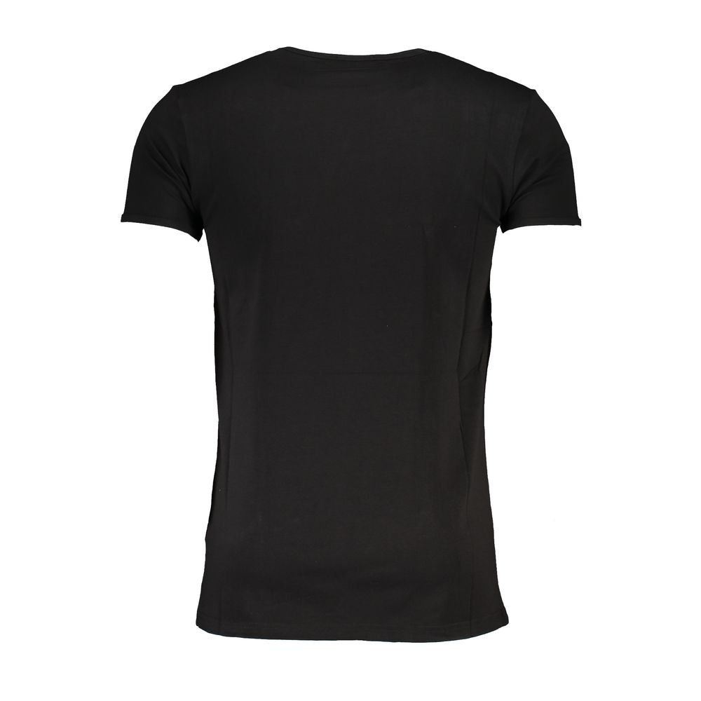 Cavalli Class Black Cotton Men's T-Shirt | Regal Royce