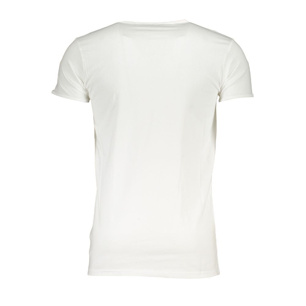 Cavalli Class White Cotton T-Shirt | Regal Royce