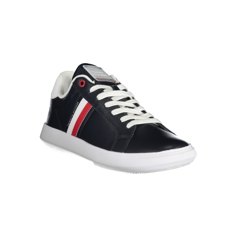 Tommy Hilfiger Blue Leather Men Sneaker | Regal Royce