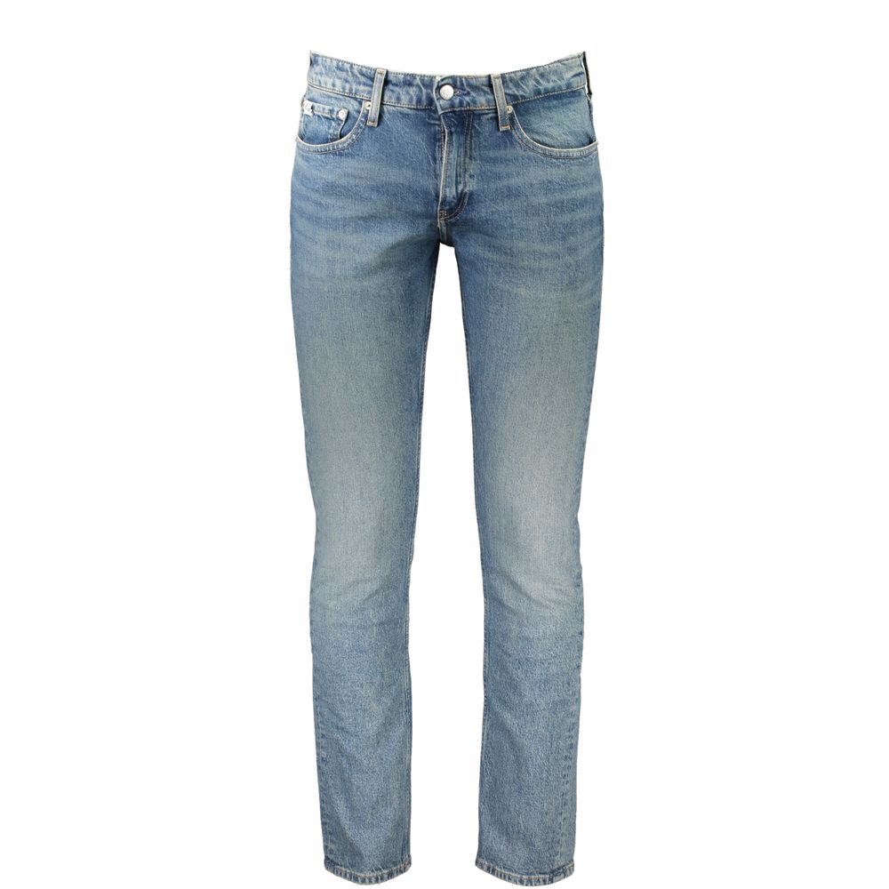 Calvin Klein Blu Cotton Men's Slim Jeans | Regal Royce