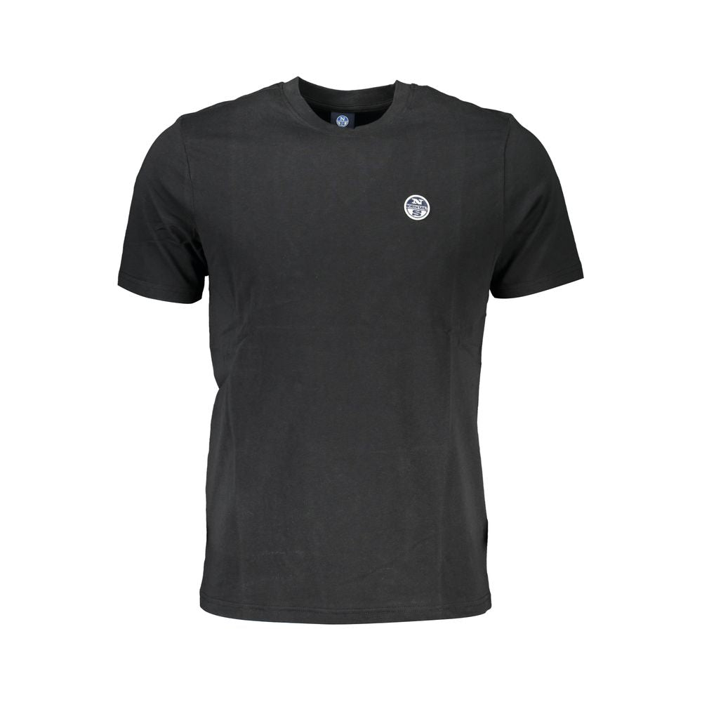 North Sails Black Cotton Men T-Shirt | Regal Royce