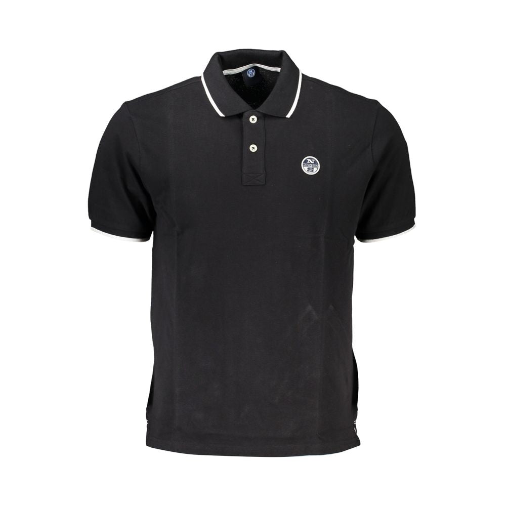 North Sails Black Cotton Men's Polo Shirt | Regal Royce