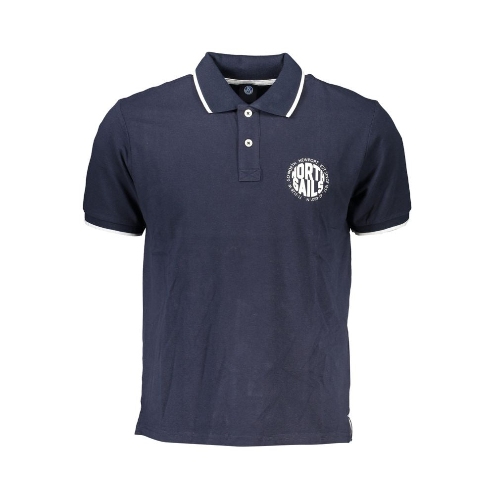 North Sails Blu Cotton Men Polo | Regal Royce