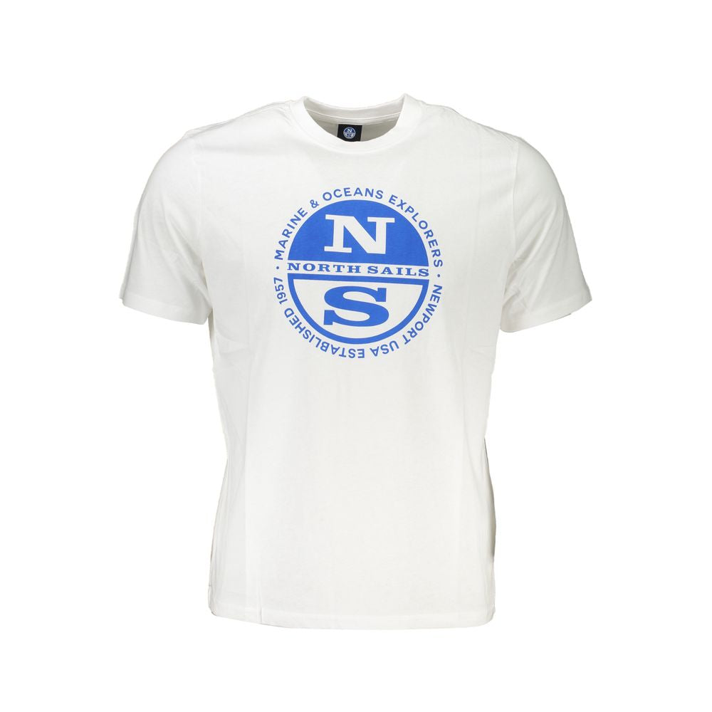 North Sails White Cotton Men's T-Shirt | Regal Royce