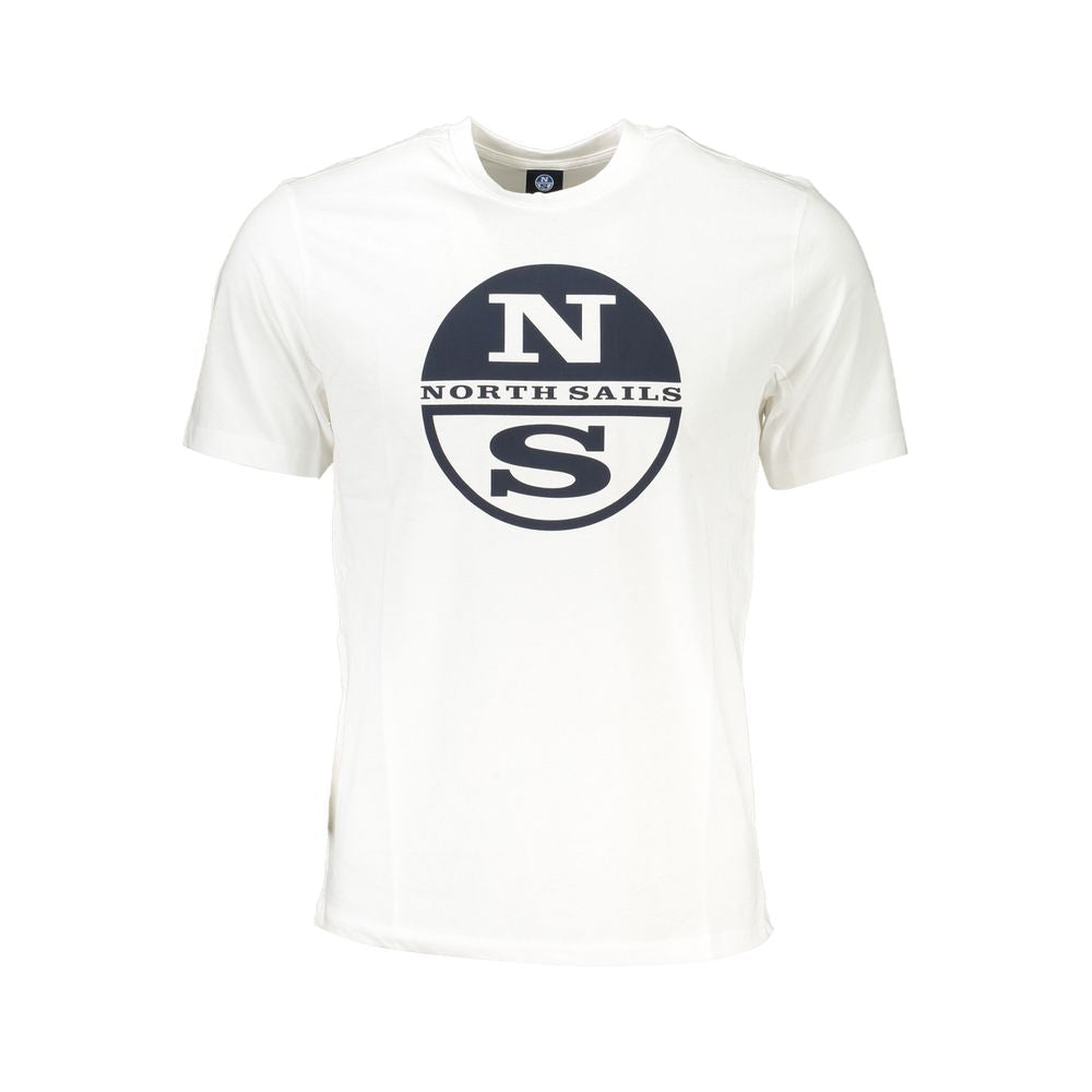 North Sails Bianco Cotton Men T-Shirt | Regal Royce