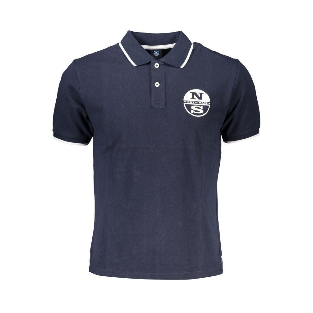 North Sails Blue Cotton Men Polo | Regal Royce