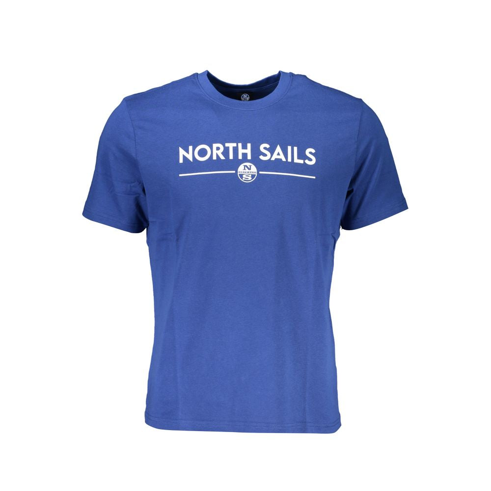 North Sails Blu Cotton Men T-Shirt | Regal Royce