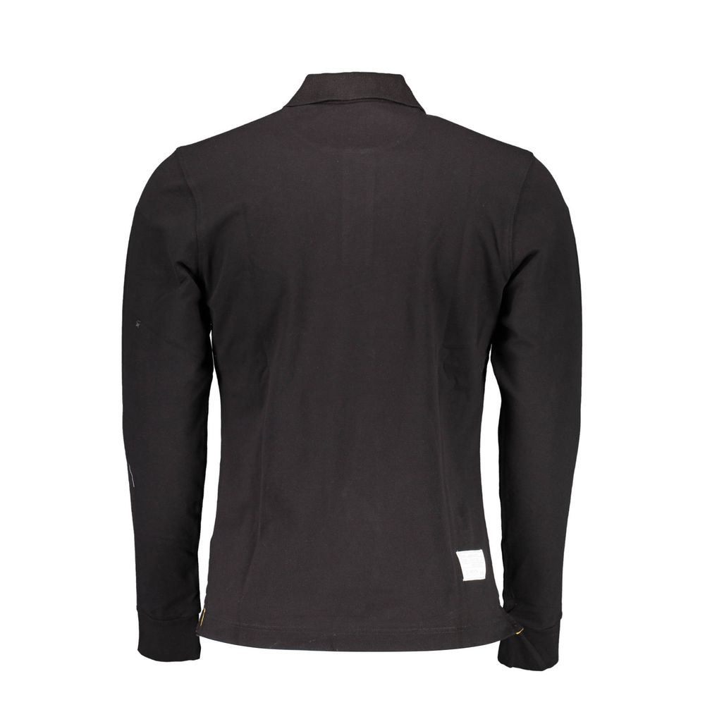 La Martina Black Cotton Men's Polo Shirt | Regal Royce