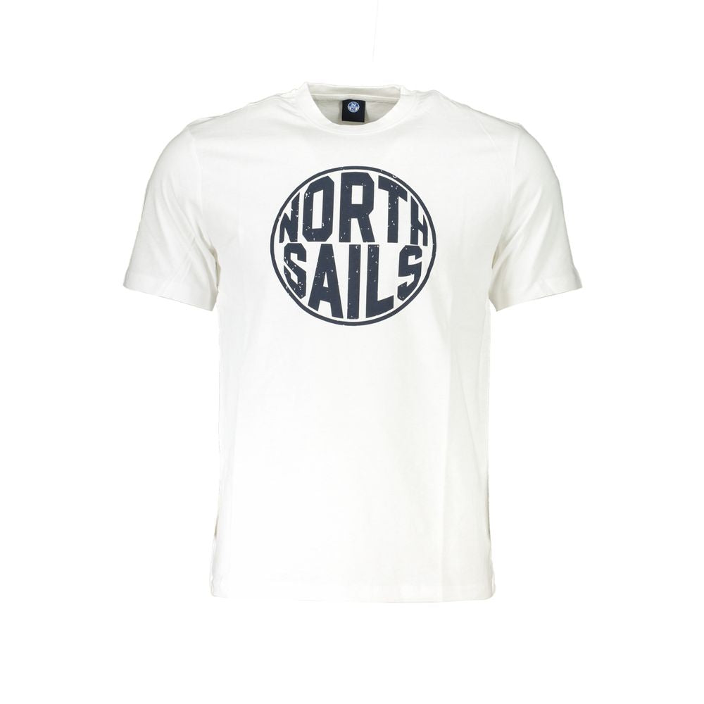 North Sails Bianco Cotton Men T-Shirt | Regal Royce