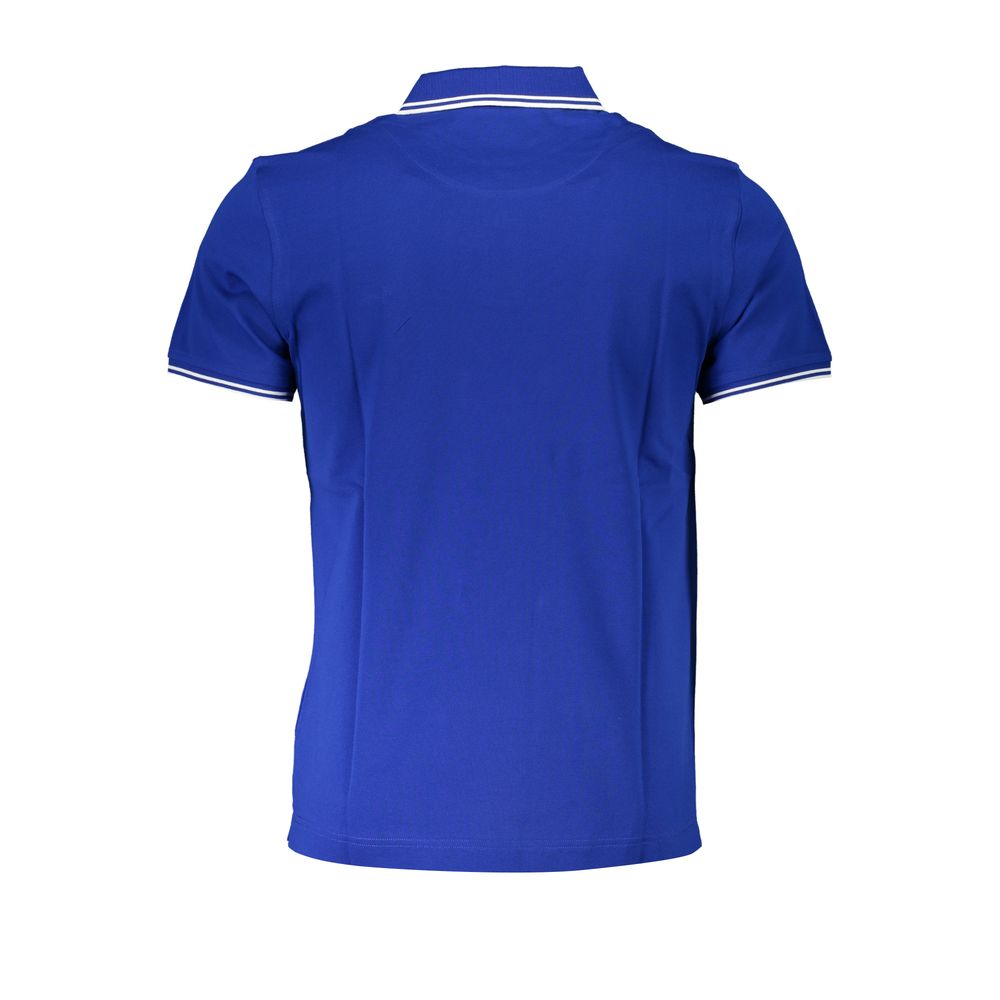 Harmont & Blaine Blu Cotton Men Polo Shirt | Regal Royce