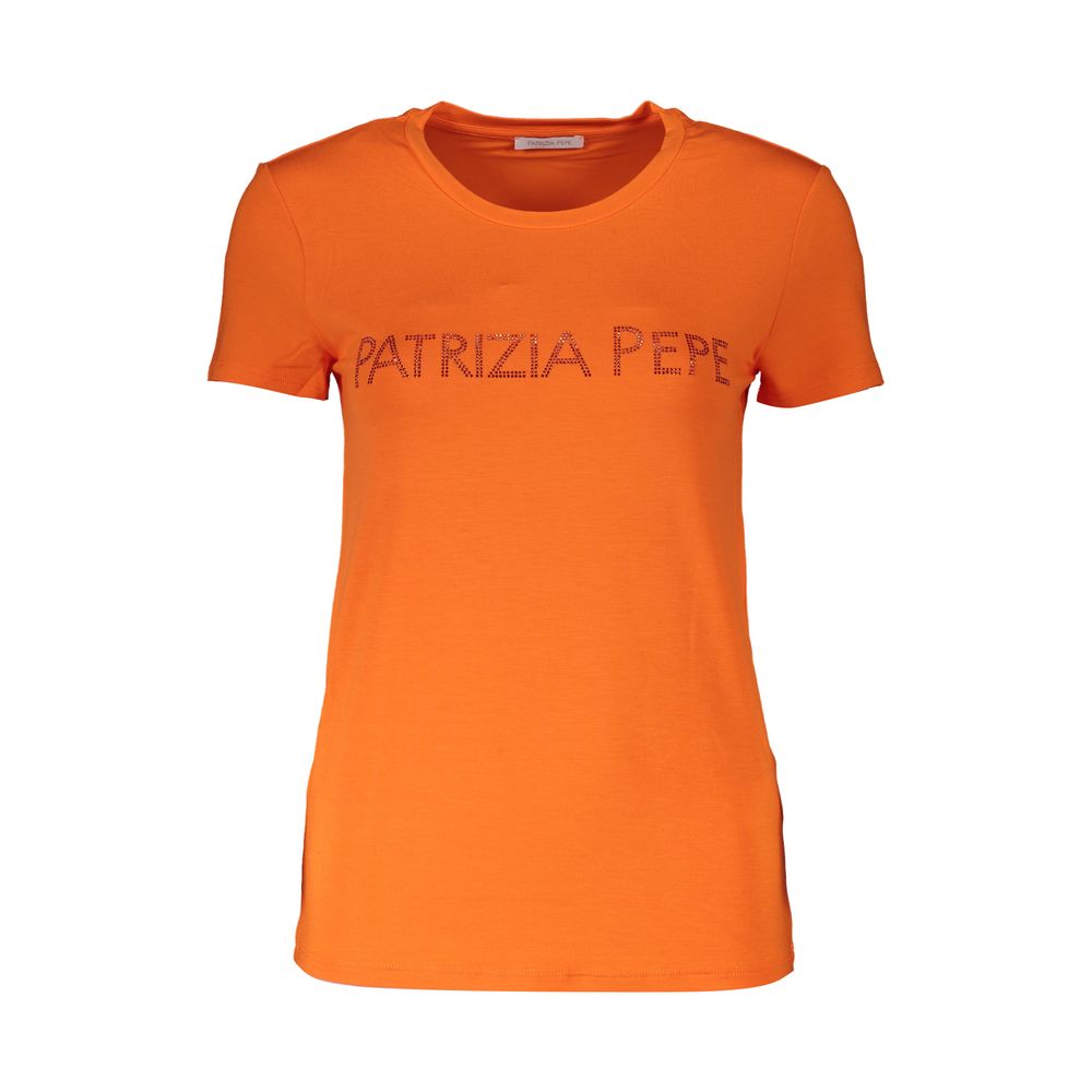 Patrizia Pepe Arancione Viscosa Women T-Shirt | Regal Royce