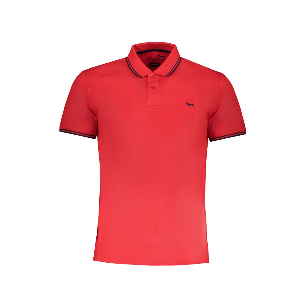 Harmont & Blaine Red Cotton Polo Shirt | Regal Royce