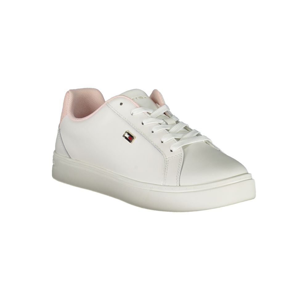 Tommy Hilfiger White Leather Women Sneaker | Regal Royce