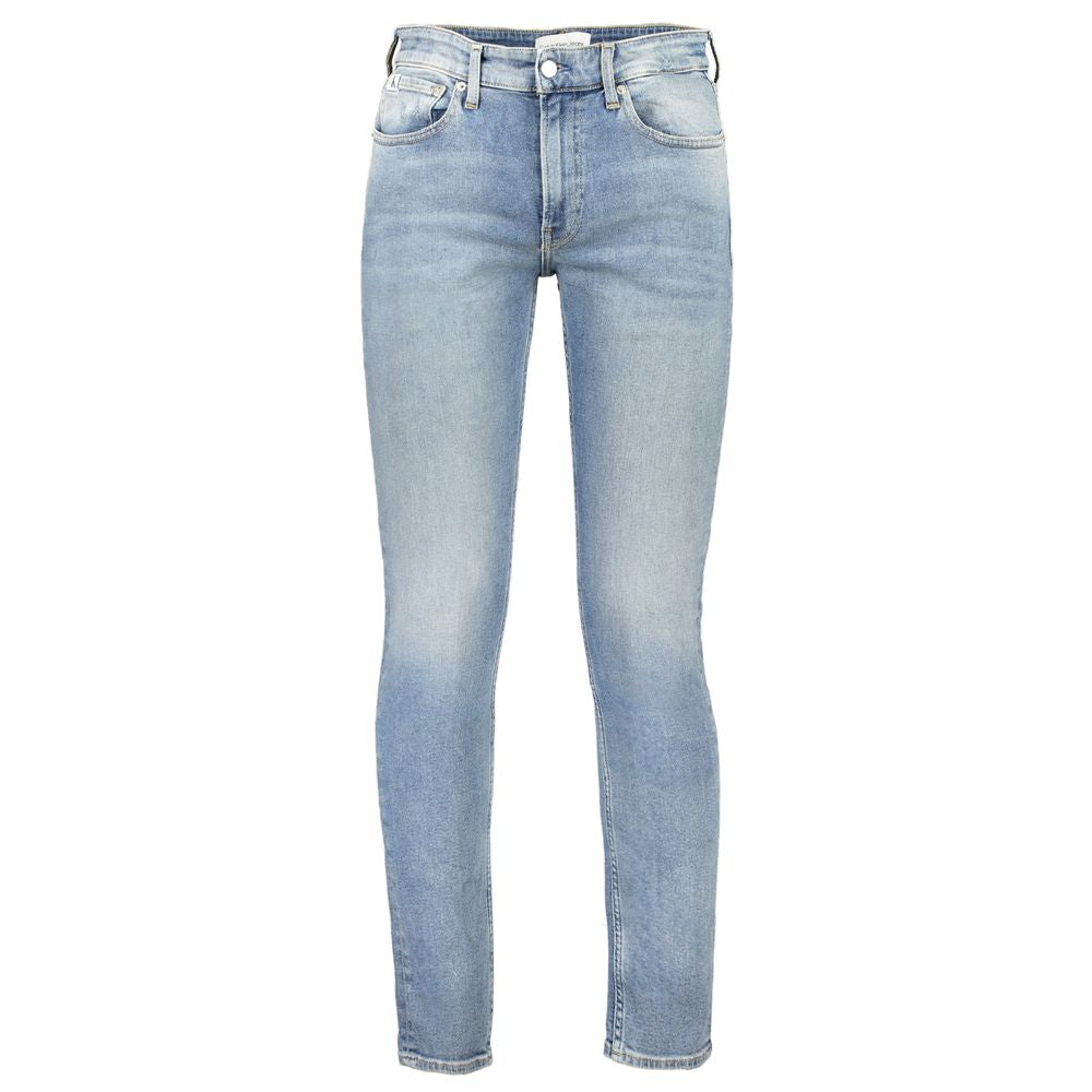 Calvin Klein Blu Cotton Men's Slim Jeans | Regal Royce