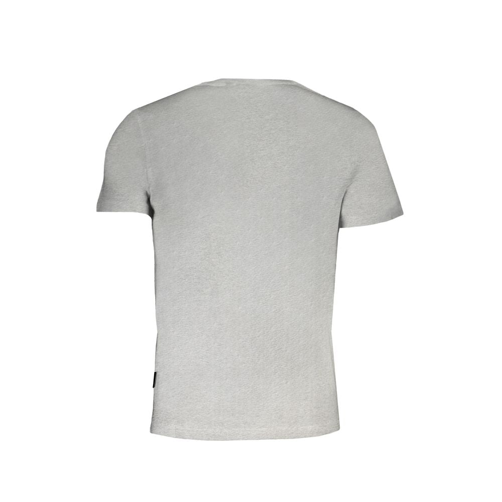 Napapijri Gray Organic Cotton Men's T-Shirt | Regal Royce