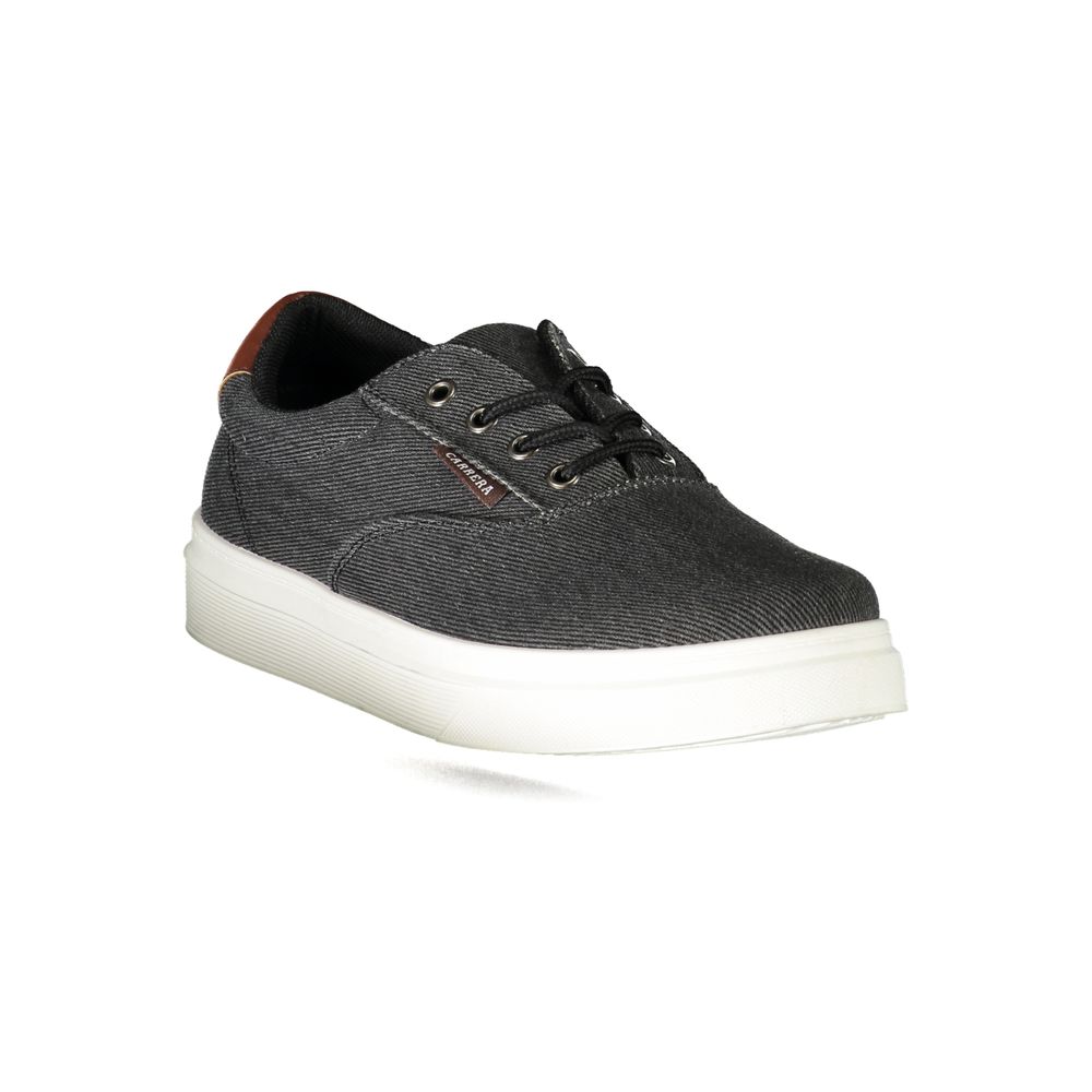 Carrera Black Polyurethane Men Sneaker | Regal Royce