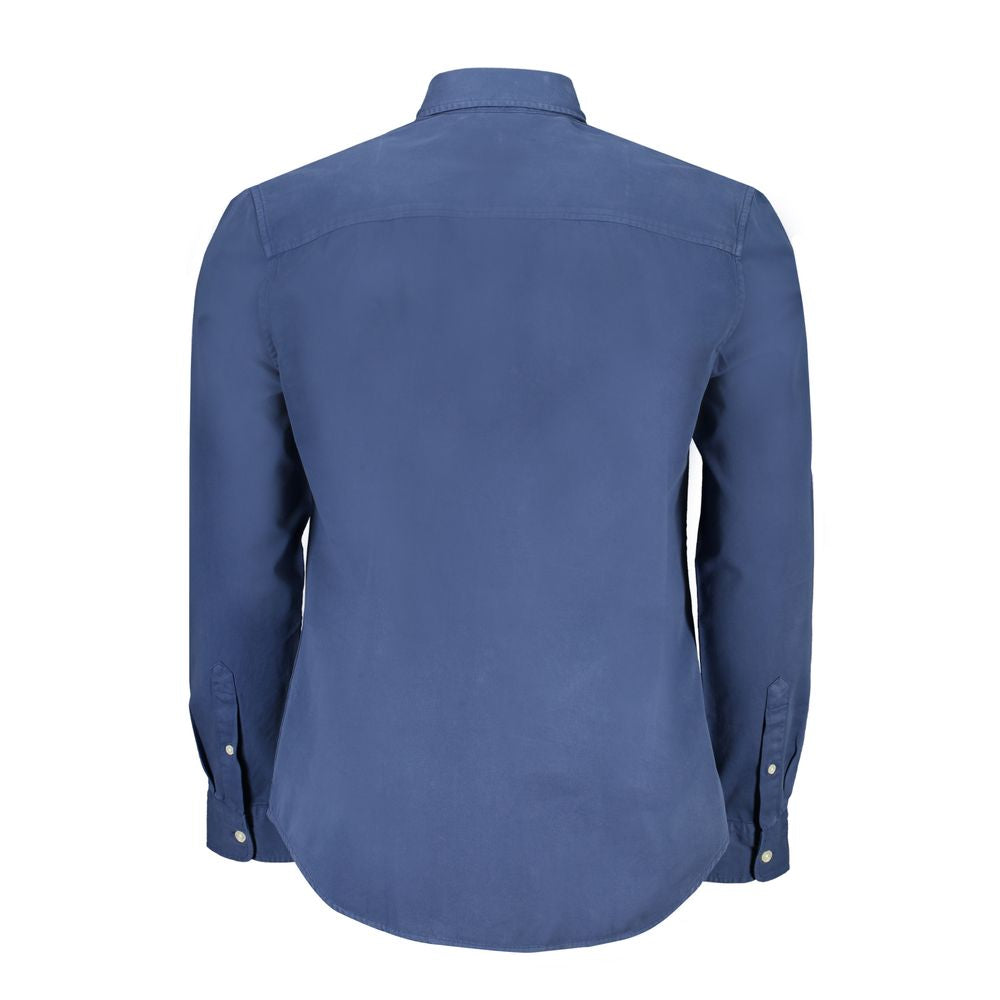 North Sails Blue Organic Cotton Men Shirt | Regal Royce