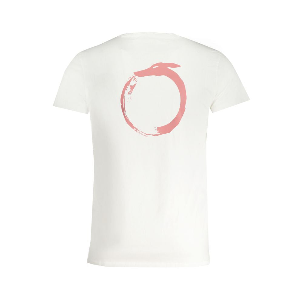 Trussardi White Cotton Men T-Shirt | Regal Royce