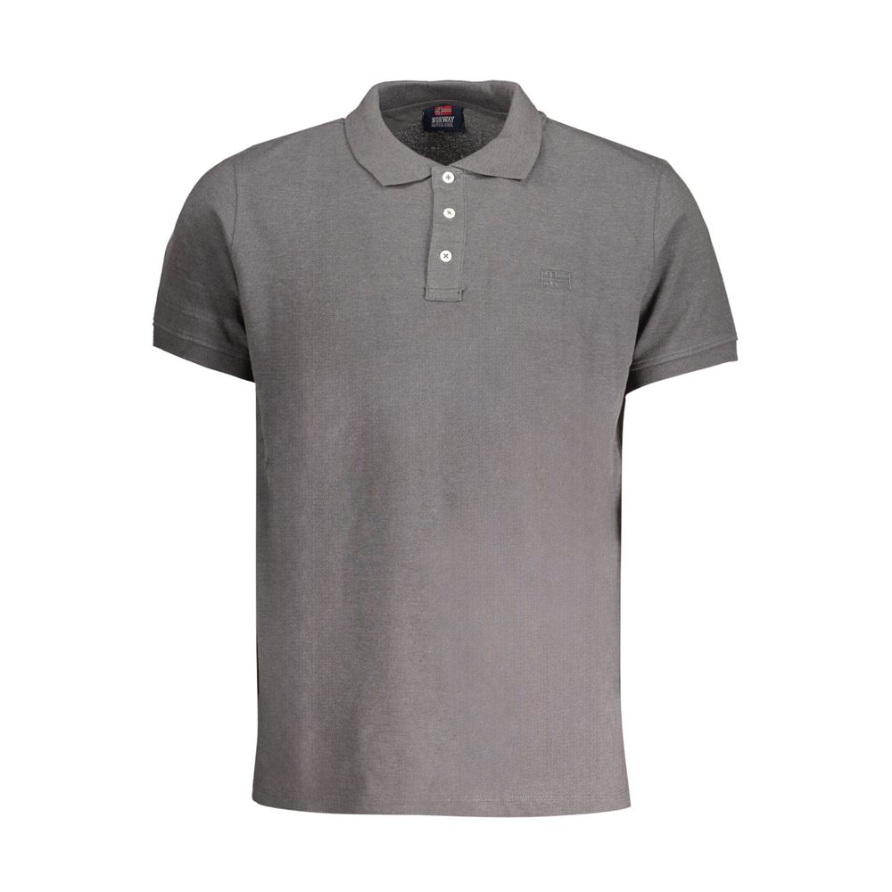 Norway 1963 Grigio Cotton Mens Polo | Regal Royce