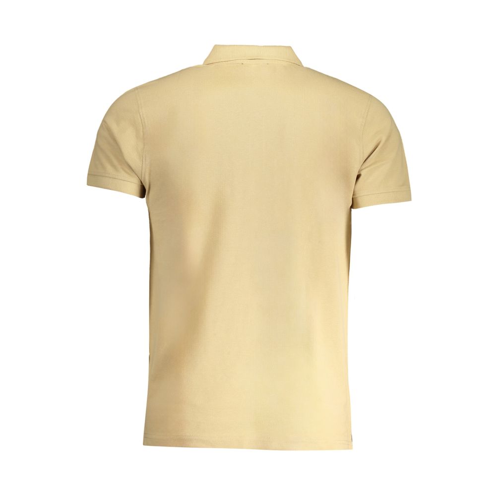 Cavalli Class Beige Cotton Men Polo-Shirt | Regal Royce
